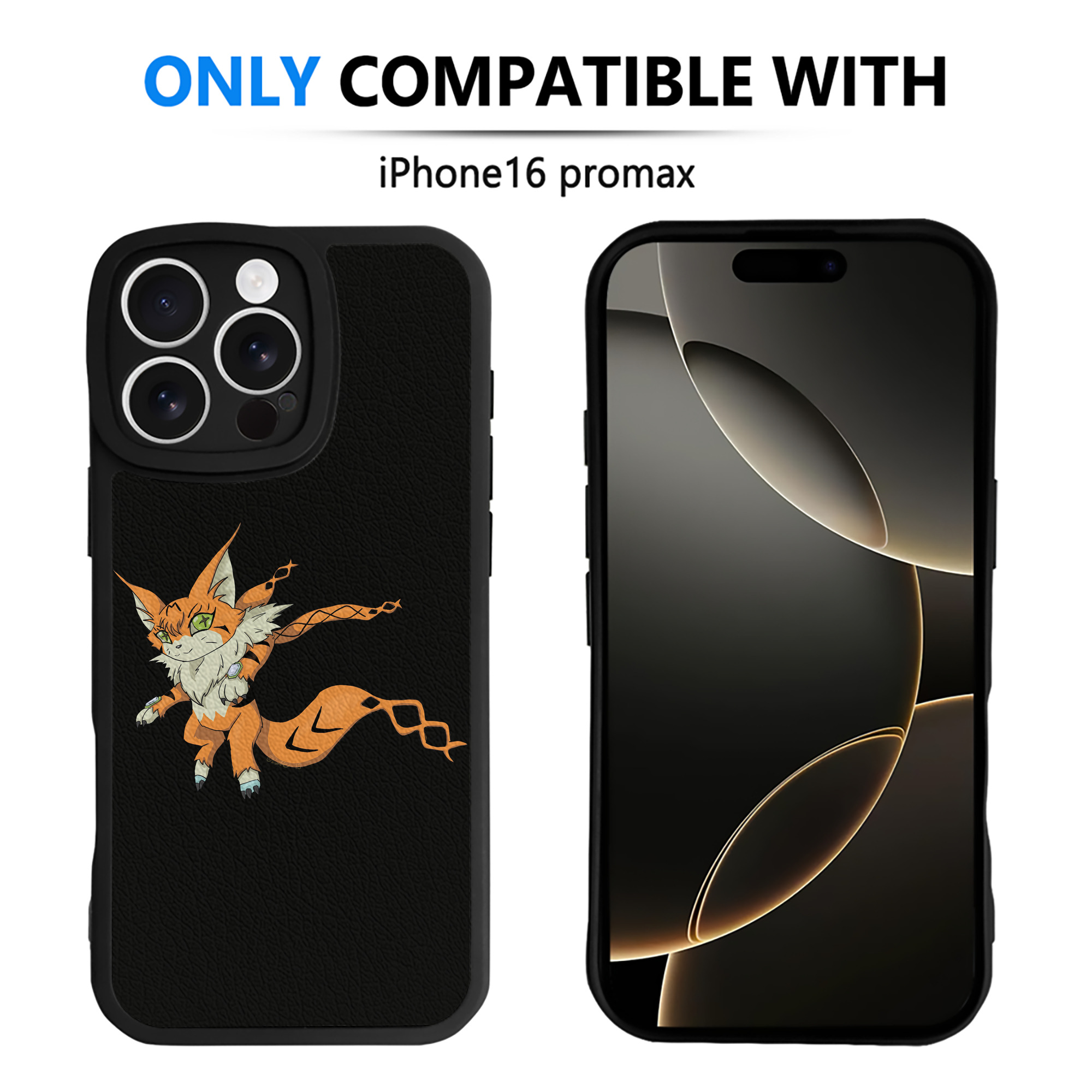 （画像用） Digimon デジタルモンスター/デジモン 【iPhone 16シリーズ対応】シリコンスマホケース（レザー調） 材質：シリコン